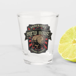 ブリューパーソナライズされたハウスラベルビール醸造バーパブ ショットグラス