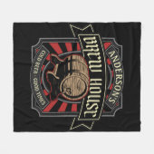 ブリューパーソナライズされたハウスラベルビール醸造バーパブ フリースブランケット (正面(横))