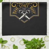 ブリューパーソナライズされたハウス最高のクラフトビアエールバー キッチンタオル (折り畳み)