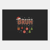 ブリューメーム 楽しいお兄さん クリスマスグリーティング ラッピングペーパーシート (正面3)