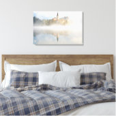 ブリュー湖で霧の日の出 キャンバスプリント (インサイチュ (寝室))