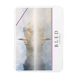 ブリュー湖で霧の日の出 マグネット