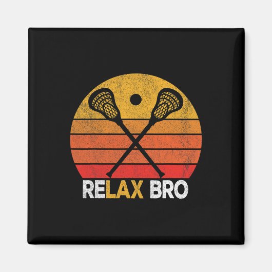 ブリラックスロおもしろいラクロス引用文ラクロスクロスズヴィン マグネット (正面)