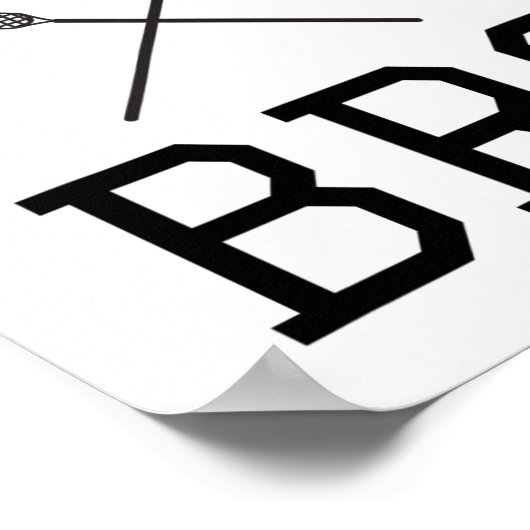 ブリラックスロおもしろいラックスタイポグラフィラクロス ポスター (角)