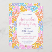 ブリリアムブロッサム応援誕生日 招待状 (正面/裏面)