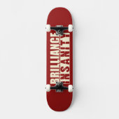 ブリリアンスVS精神異常カスタムSKATBOARD スケートボード (正面)