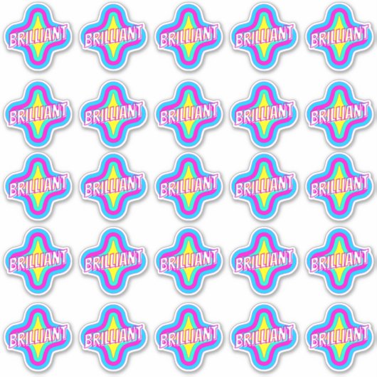 ブリリアントおもしろいかわいい先生報酬コメントシール シール (正面)