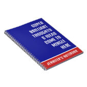 ブリリアントすごい思考のおもしろい引用文 ノートブック (右側)