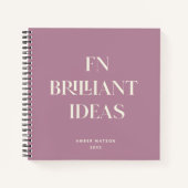 ブリリアントアイディアモダンプランナーカスタムシックトレンディー ノートブック (正面)