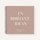 ブリリアントアイディアモダンプランナーカスタムダーク赤面 ノートブック (正面)