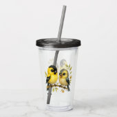 ブリリアントアメリカン・ゴールドフィンチ アクリルタンブラー (裏面)