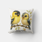 ブリリアントアメリカン・ゴールドフィンチ クッション (正面)