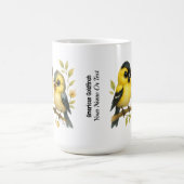 ブリリアントアメリカン・ゴールドフィンチ コーヒーマグカップ (中央)