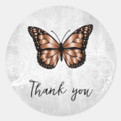 ブリリアントカッパーバタフライサンキュー ラウンドシール (正面)