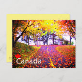 ブリリアントカラーズオータムバイクパスカナダ土産 ポストカード (正面/裏面)