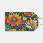 ブリリアントカラーモザイクフラワーギフトラベル ギフトタグ (正面(横))