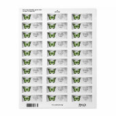 ブリリアントグリーンバタフライ住所 シール (フルシート)