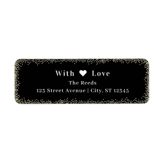 ブリリアントグローホリデー差出人住所ラベル ラベル (正面)