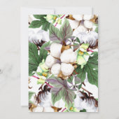 ブリリアントコットン開花水の色のリハーサルディナー 招待状 (裏面)