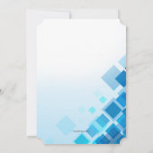 ブリリアントスクエアズバー(ユダヤ教の)バル・ミツバー招待状 招待状 (裏面)