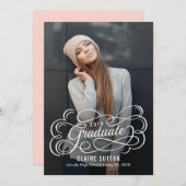 ブリリアントフューチャー卒業発表招待状 招待状 (正面/裏面)