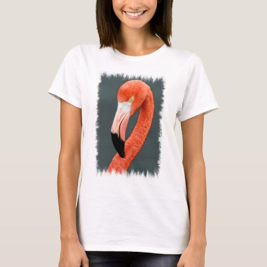 ブリリアントフラミンゴ長袖Tシャツ Tシャツ (正面)