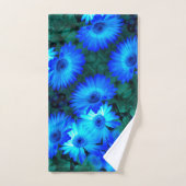 ブリリアントブルーデイジー バスタオルセット (ハンドタオル)