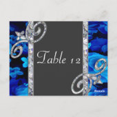 ブリリアントブルーバラとダイヤモンド結婚スワーズのCSTM ポストカード (裏面)