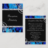 ブリリアントブルーバラ&ダイヤモンドスワ結婚ーズ エンクロージャーカード (正面/裏面)