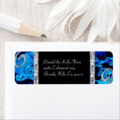 ブリリアントブルーバラ&ダイヤモンドスワ結婚ーズ ラベル (インサイチュ)