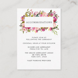 ブリリアントブルーム | ウェディング ホテル アコモデーション エンクロージャーカード