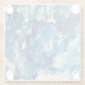 ブリリアントブルー大理石ガラスコースター ガラスコースター (裏面)