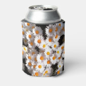 ブリリアントホワイトデイジーオンブラックフローラ 缶クーラー (缶裏面)