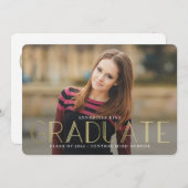 ブリリアントマインド卒業発表招待状 招待状 (正面/裏面)