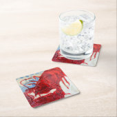 ブリリアントメインロブスター スクエアペーパーコースター (インサイチュ)