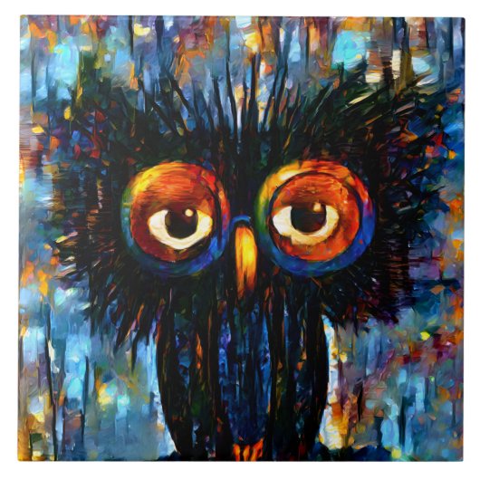 ブリリアントワイズフクロウ タイル (正面)