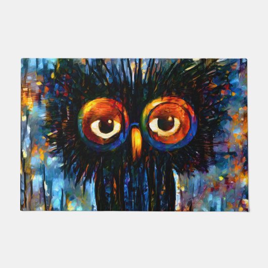 ブリリアントワイズフクロウ ドアマット (正面)