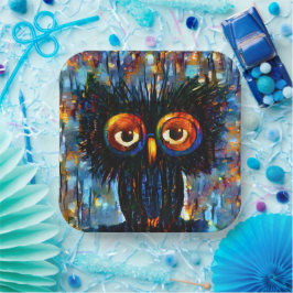 ブリリアントワイズフクロウ ペーパープレート