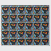 ブリリアントワイズフクロウ ラッピングペーパー (フラット)