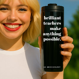 ブリリアント先生スタイリッシュレトロ白黒 タンブラー