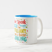 ブリリアント忙し&考えズ ツートーンマグカップ (正面右)