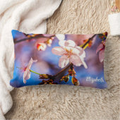 ブリリアント桜の花 ランバークッション (ブランケット)