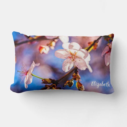 ブリリアント桜の花 ランバークッション (正面)