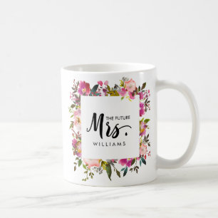 ブリリアント結婚開花の未来MRSタイポグラフィ コーヒーマグカップ