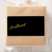 ブリリアント金ゴールドフェイクグリッターメタリックシークイン引用文 ラベル (インサイチュ)