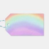 ブリリアント/レインボー淡い色のバイライジングドーブファインアート ギフトタグ (裏面横)