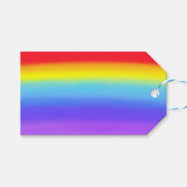 ブリリアント/レインボー淡い色のバイライジングドーブファインアート ギフトタグ