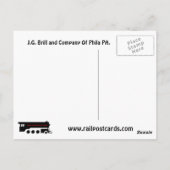 ブリル会社の路面電車とトロリー ポストカード (裏面)