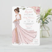 ブリンギーブルネットブライドブライダルシャワー 招待状 (スタンド正面)