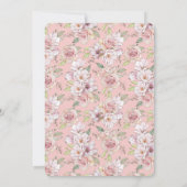 ブリンギーブルネットブライドブライダルシャワー 招待状 (裏面)